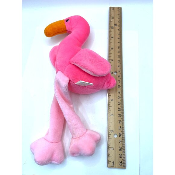 Ty Beanie Babies Pinky Flamingo Plush 1995 Pink Stuffed Animal Collectible Toy - Picture 5 of 5